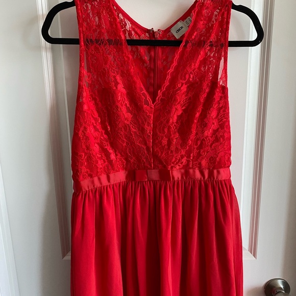 ASOS red lace dress - US size 10 - Picture 2 of 4